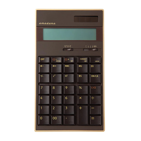 Amadana LC-704 Manual