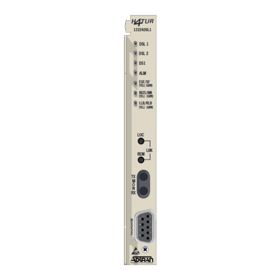 ADTRAN T200 H4TU-R Troubleshooting Manual