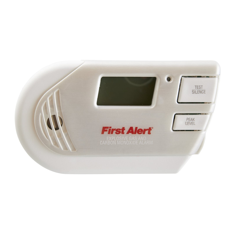 First Alert GC01 - Plug-in Explosive Gas And Carbon Monoxide Alarm Manual