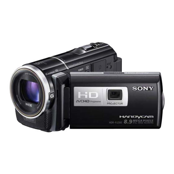 Sony HDR-PJ260 Service Manual