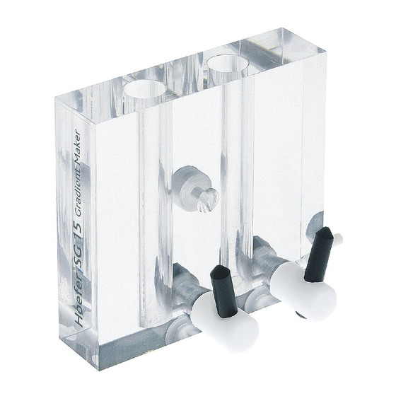 Hoefer SG15 User Manual