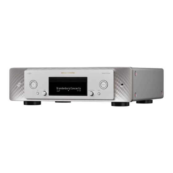 Marantz CD50n Owner's Manual