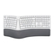 MACALLY BTERGOKEY - Ergonomic Rechargeable Bluetooth Keyboard With Palm Rest Manual