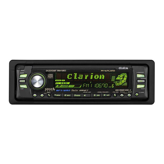 Clarion DXZ645MP Repair Manual