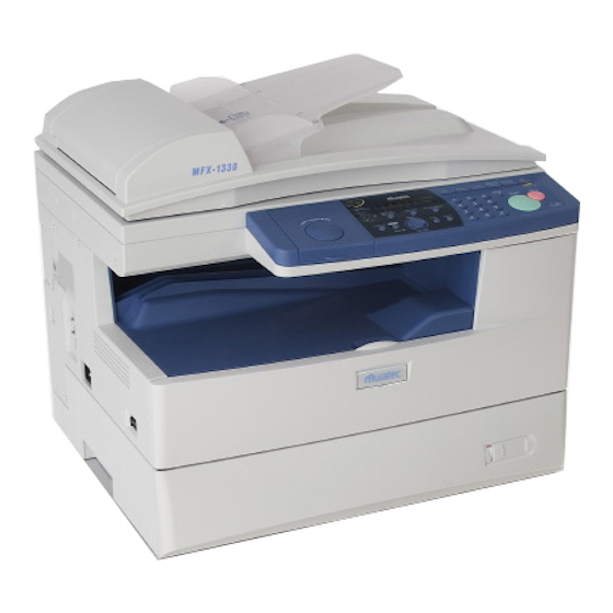 Muratec MFX-1330 Field Engineering Manual