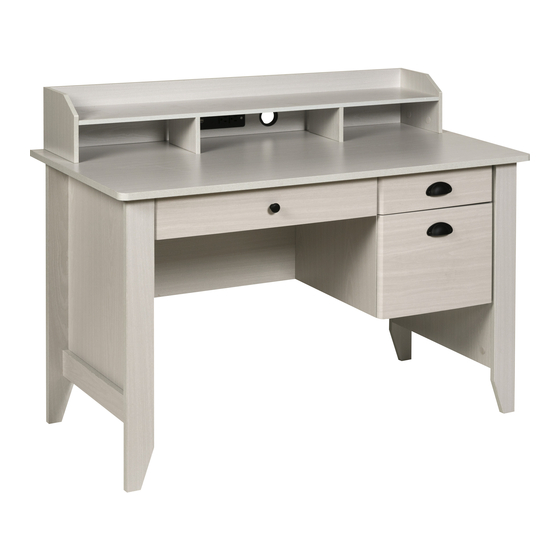 Onespace Executive Desk with Hutch and USB, Charger Hub Manuals
