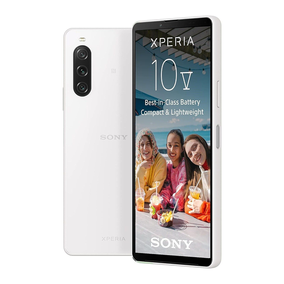Sony XPERIA 10 V Quick Start Manual