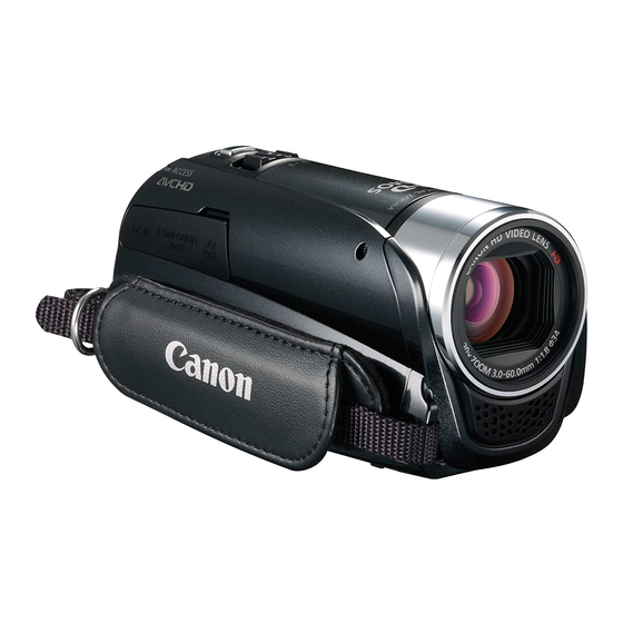 Canon VIXIA HF R20 Instruction Manual