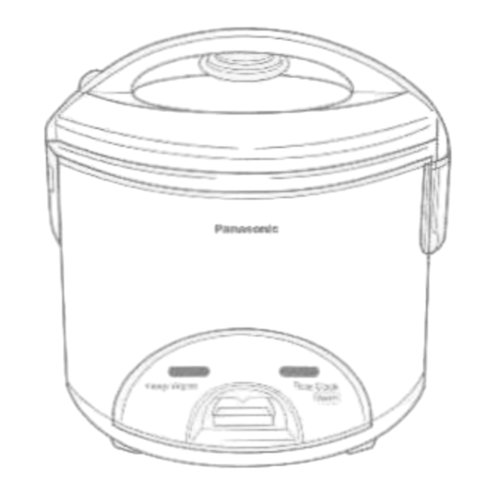Panasonic SR-TE15PW Operating Instructions Manual