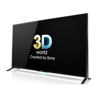 Sony BRAVIA KDL-60W855B Reference Manual