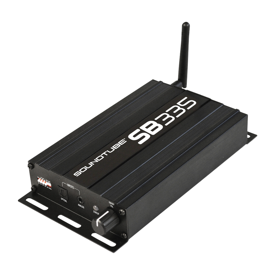 SoundTube SB335 Installation Instructions Manual