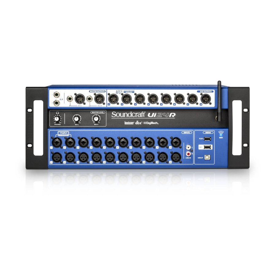 SoundCraft Ui24R Manuals