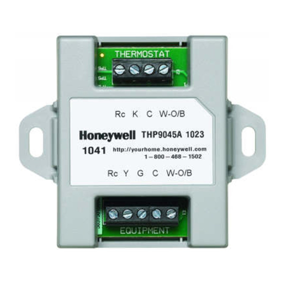 Honeywell THP9045A Installation Manual