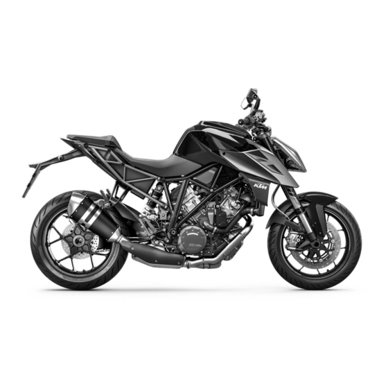 KTM 1290 Super Duke R 2017 Setup Instructions
