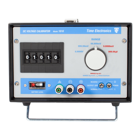 Time Electronics 1010 User Manual