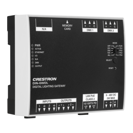 Crestron DIN-GWDL Product Manual