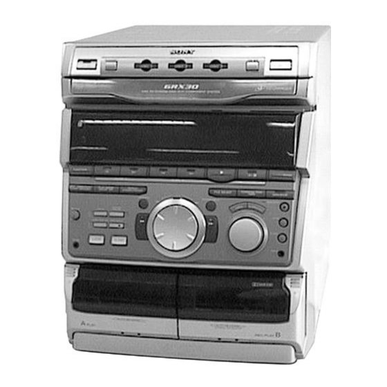 Sony HCD-RXD5 Service Manual
