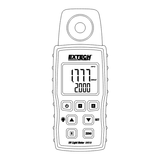 Extech Instruments UV510 User Manual