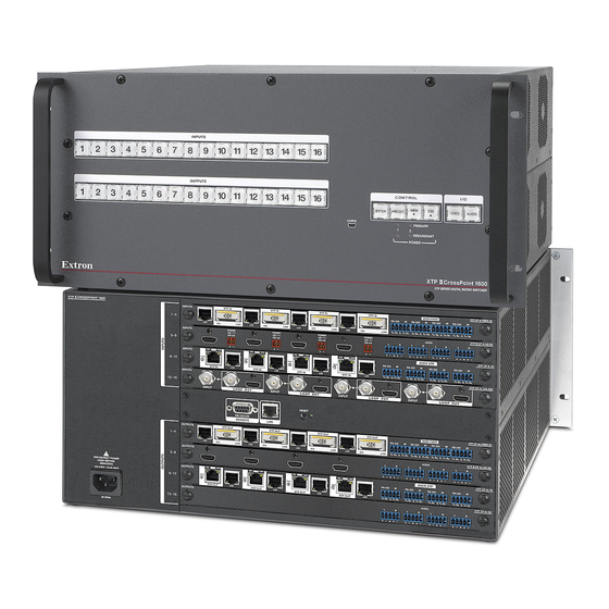 Extron electronics XTP II CrossPoint 6400 Setup Manual