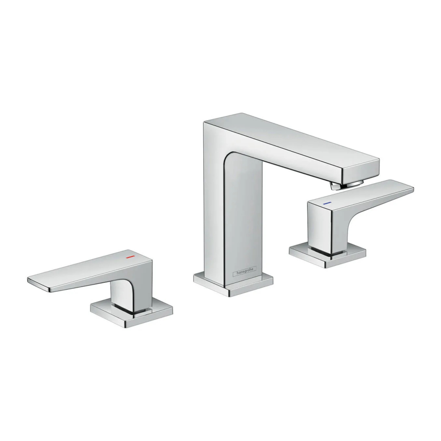 Hans Grohe Metropol 32516 1 Series Installation/User Instructions/Warranty
