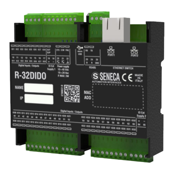 Seneca R-32DIDO-P I/O Systems Manuals