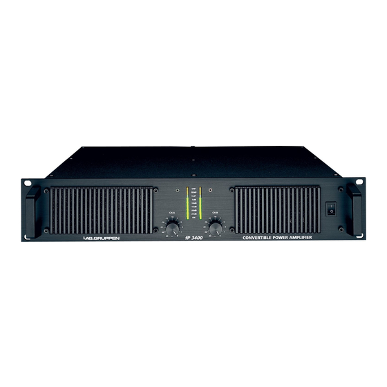 Lab.gruppen fP Series FP 3400 Specifications