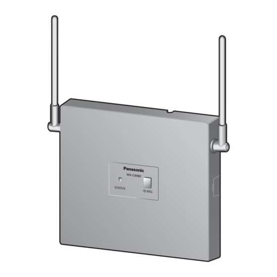 Panasonic WX-CR480P Operating Instructions Manual