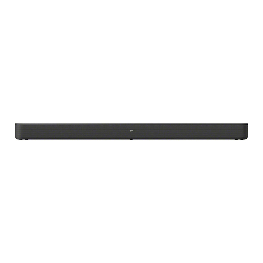 Sony HT-S400 - 2.1ch Soundbar with Wireless Subwoofer Manual