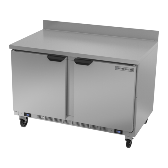 Beverage-Air WTRF Series Installation And Operating Instructions Manual
