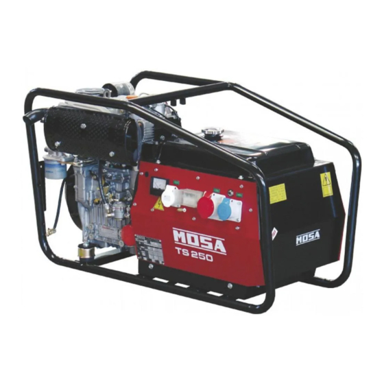 Mosa TS 250 KD Manuals