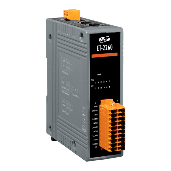 ICP DAS USA ET-2260 Quick Start Manual