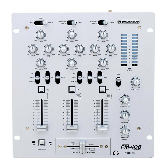 Omnitronic PM-408 Manuals