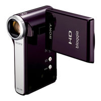 Sony MHS-CM5/V - High Definition Mp4 Bloggie™ Camera; Violet Handbook