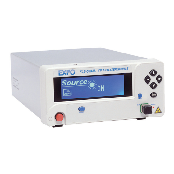 EXFO FLS-5834A User Manual