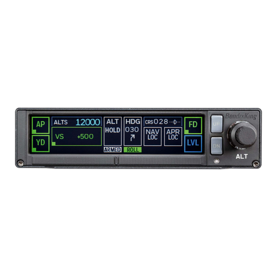 BENDIXKing KFC 230 AeroCruze Pilot's Manual
