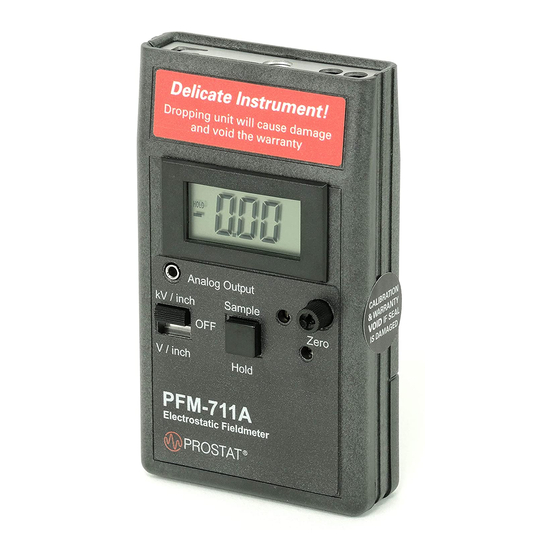 Prostat PFM-711A User Manual
