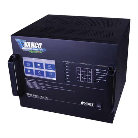 Vanco VPW-280799 Product Manual