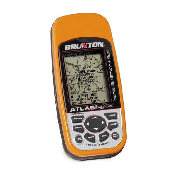 Brunton Atlas MNS Operation Instructions Manual