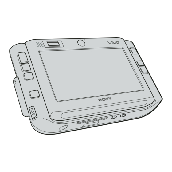 Sony VAIO VGN-UX100 Series User Manual