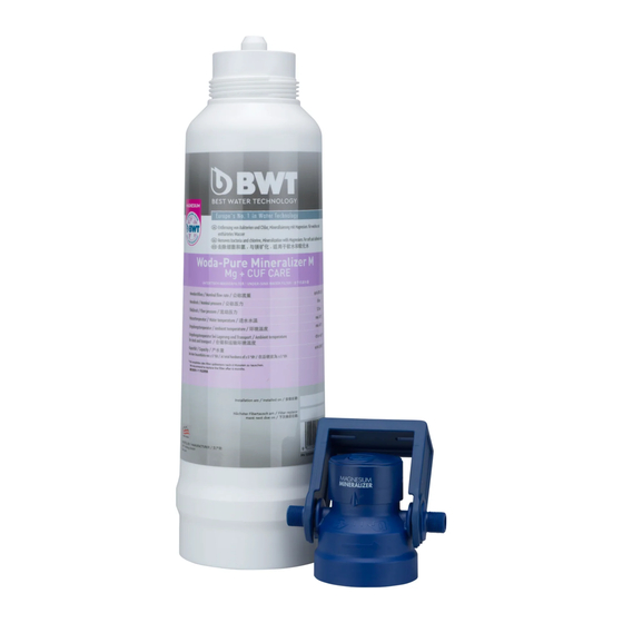 BWT Woda-Pure Mineralizer Mg + CUF Protect Installation And Operating Instructions Manual