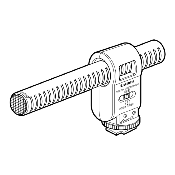 Canon DM-50 Instructions