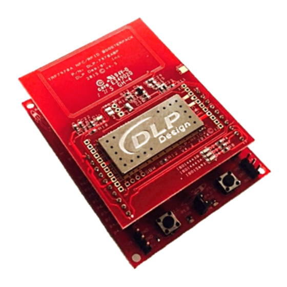 Texas Instruments TRF7970A BoosterPack Getting Started Manual