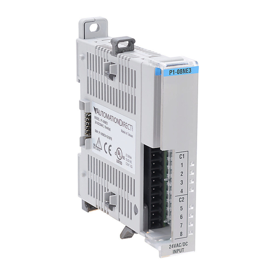 Automationdirect.com Productivity 1000 P1-08NE3 Manual