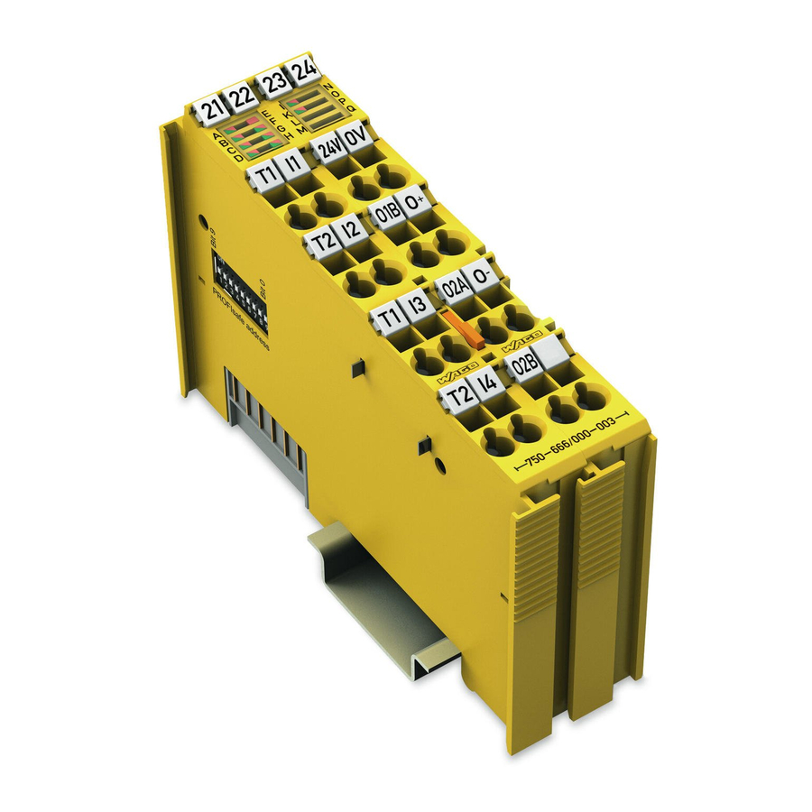 WAGO I/O-SYSTEM 750-666/000-003 Manual