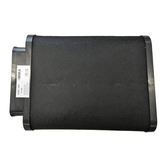 bora UUE 1 Mounting And Installation Instructions Manual