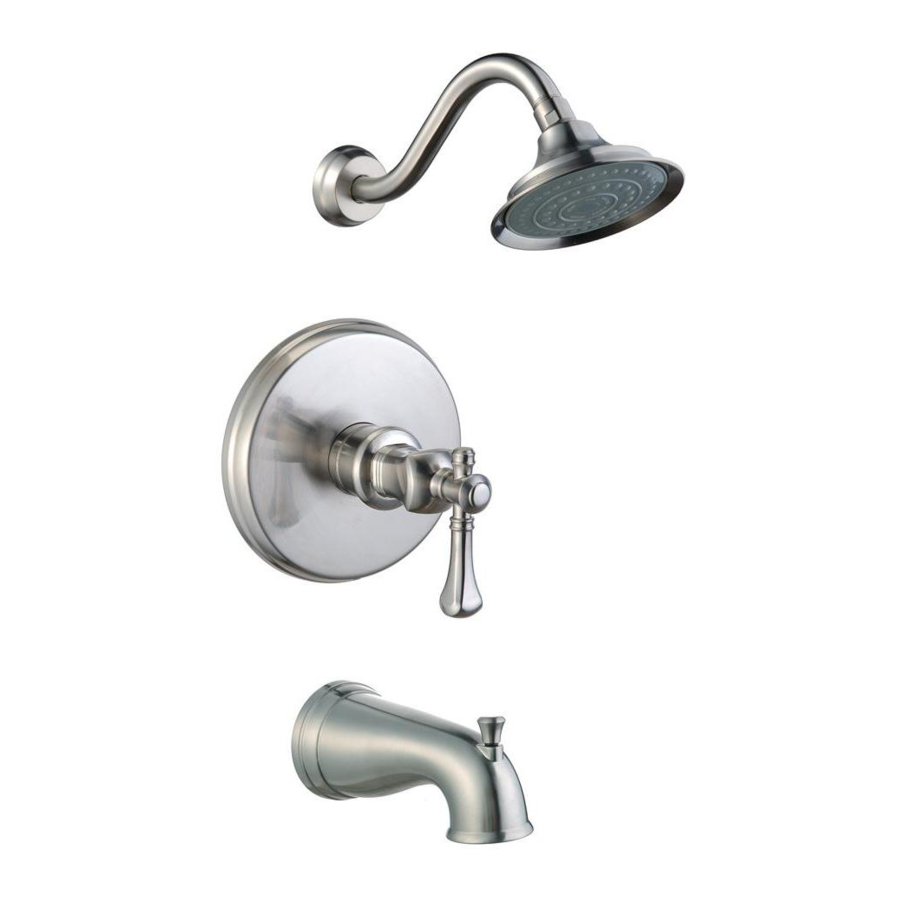 Pegasus 873W-5004 Shower Faucet Manuals