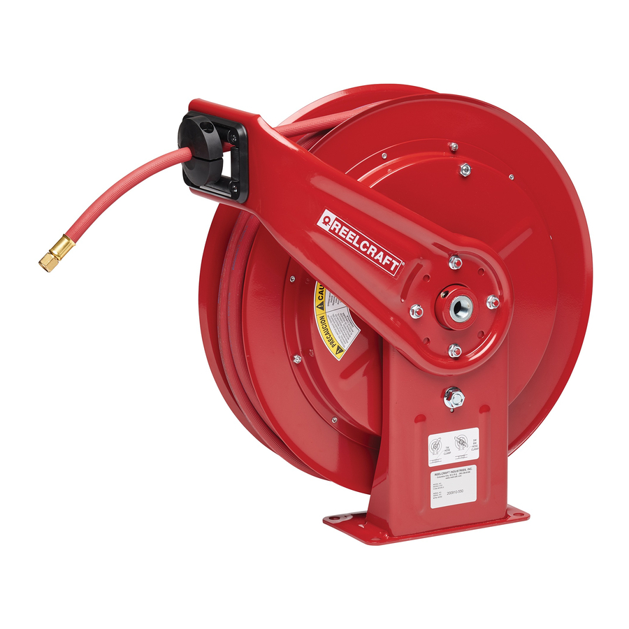 ReelCraft SW Series Operating Instructions