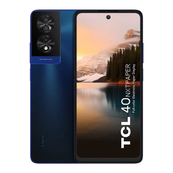TCL 40 NXTPAPER Quick Start Manual