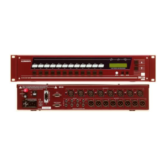 ALLEN & HEATH DR128 Fitting Instructions