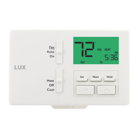 Lux Products TX100E Installation And Operating Instructions Manual